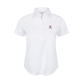 Virginia Women's Cap Sleeve Semi Spread Polo White