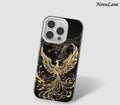Shining Golden Phoenix Magical Creature ShineFlow Phone Case